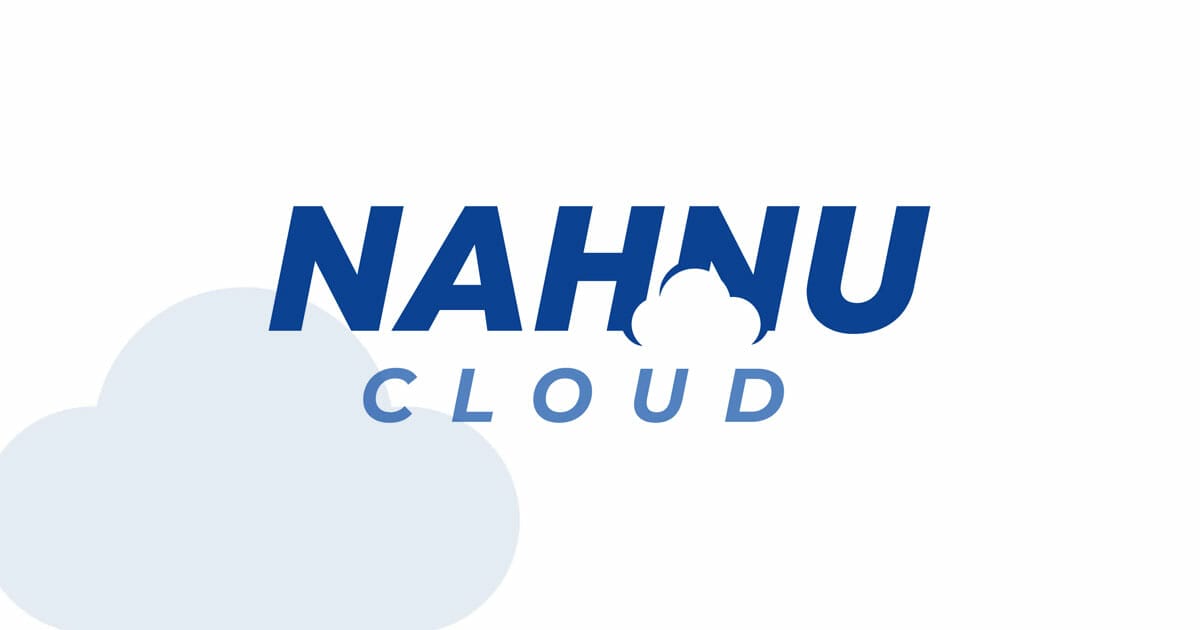 Nahu cloud logo on a white background.